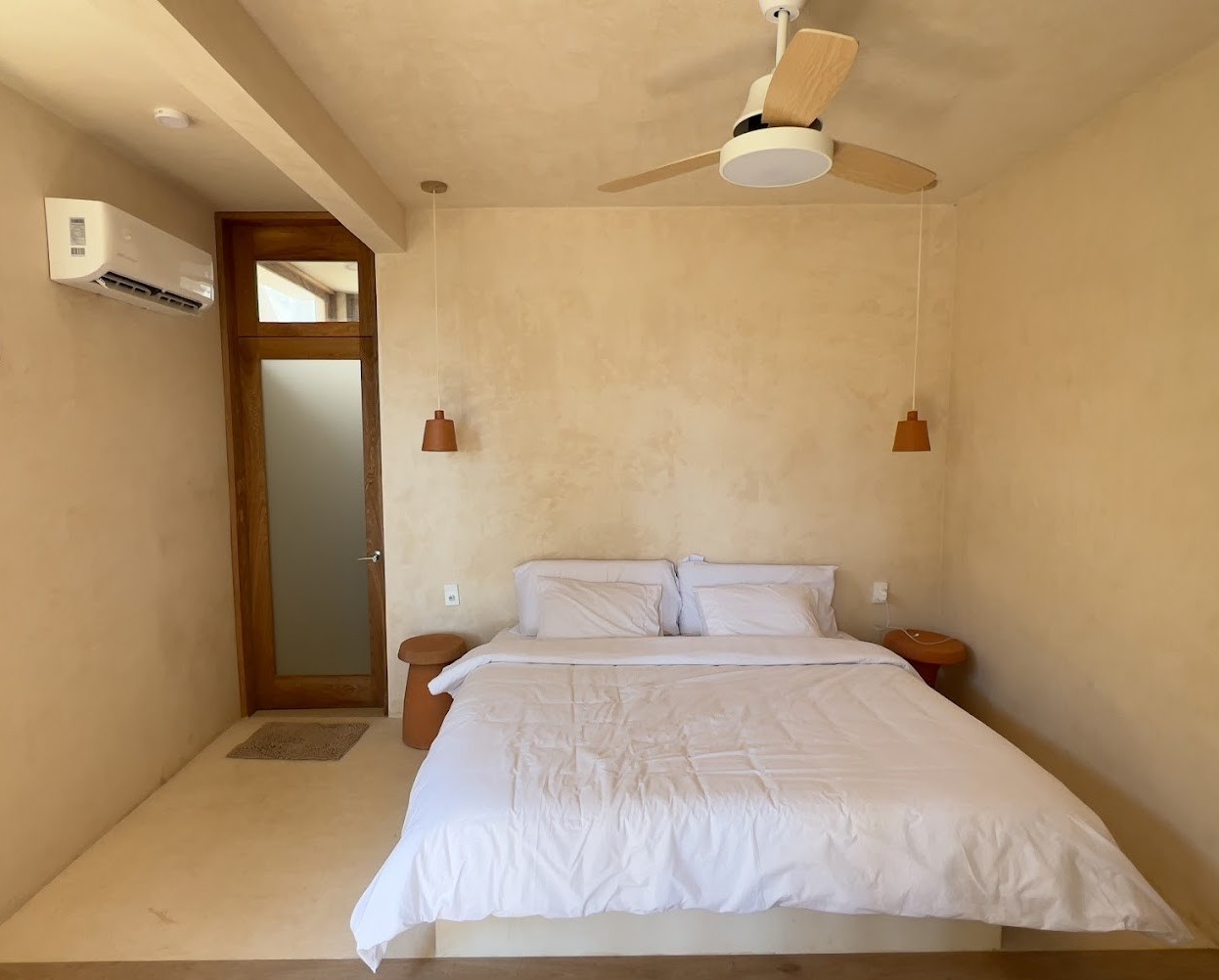 vista dentro de una habitación de hotel YAM en Mazunte Oaxaca 