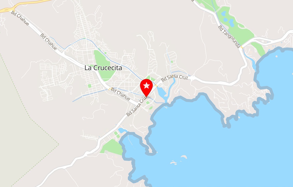 mapa y ubicación de hotel Bahía Huatulco en Oaxaca 