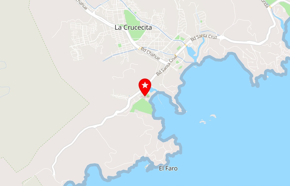 mapa y ubicación de Hotel Santa Cruz en Huatulco, Oaxaca